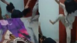 Diduga Gegara Utang, Wanita ini Dikeroyok dan Hampir Ditelanjangi. Foto: Istimewa.
