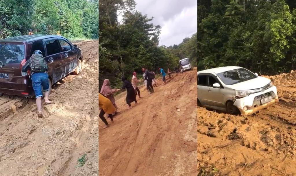 Kondisi Jalan Poros Ronta-Maligano Penghubung Butur dan Muna sangat Memprihatinkan. Foto: Istimewa.