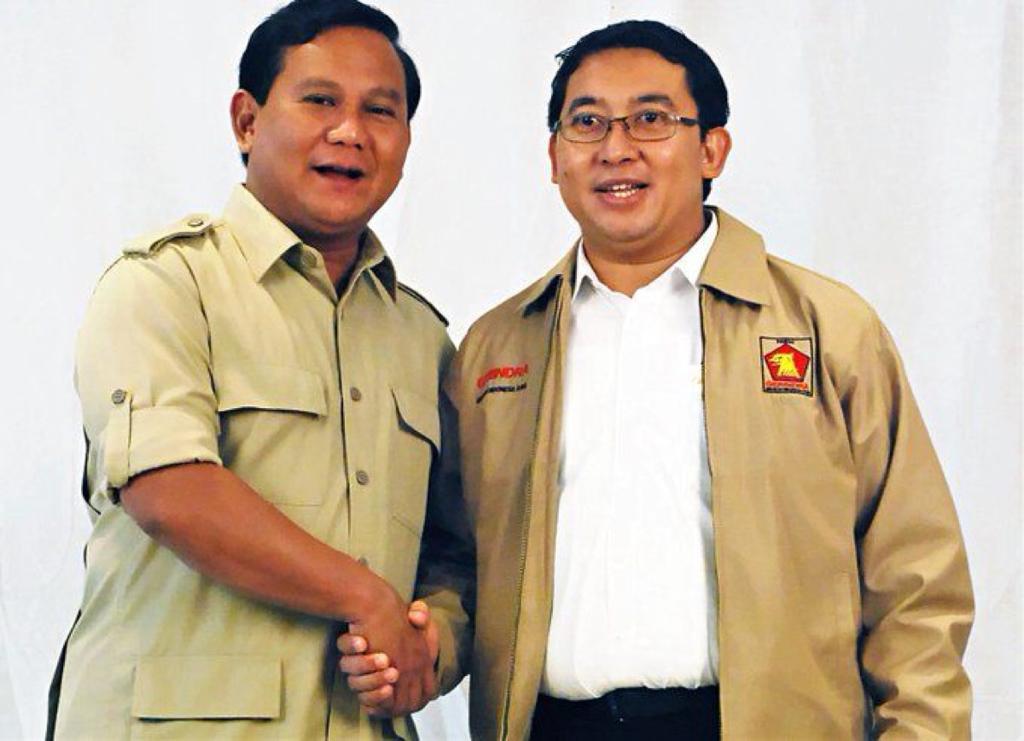 Prabowo Subianto bersama dengan Fadli Zon. Foto: Istimewa.