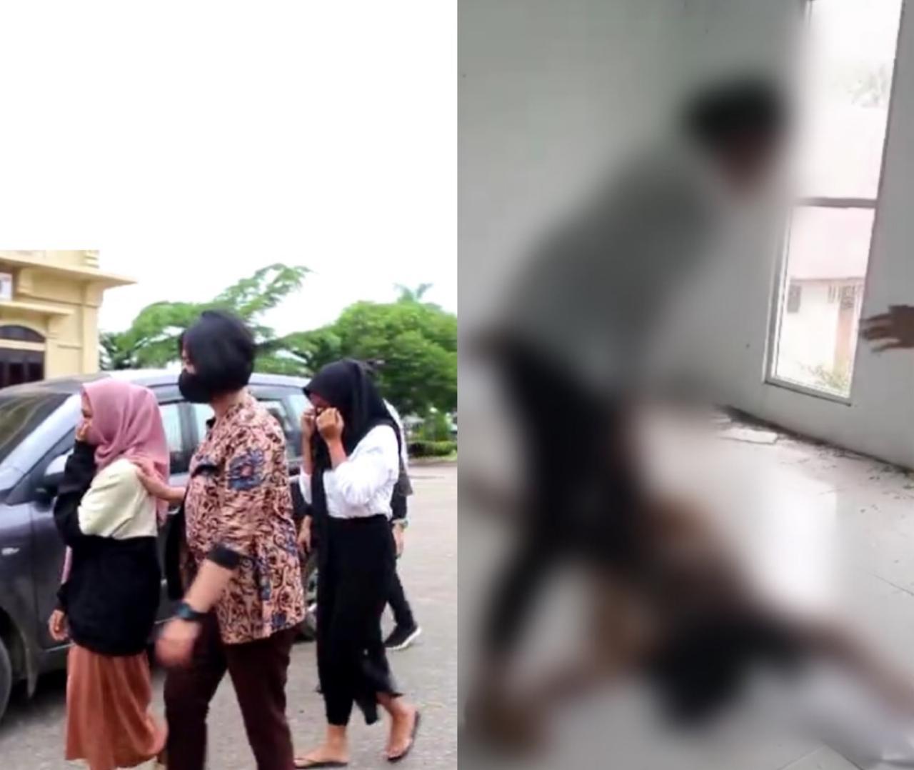 2 Pelaku yang Aniaya Siswi SMP di Kendari hingga Pingsan Ditangkap Polisi. Foto: Tangkapan Layar.