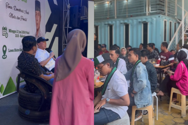 Hadiri Dialog Pemuda di Baubau, Cagub ASR Bahas soal Lapangan Pekerjaan. Foto: Istimewa.