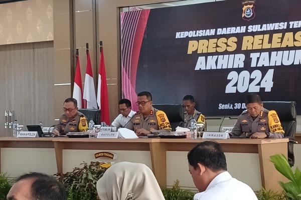 Sepanjang 2024, Polda Sultra Tangani 22 Kasus Judi Online dan TPPO. Foto: Aksar/Sultra Informasi.