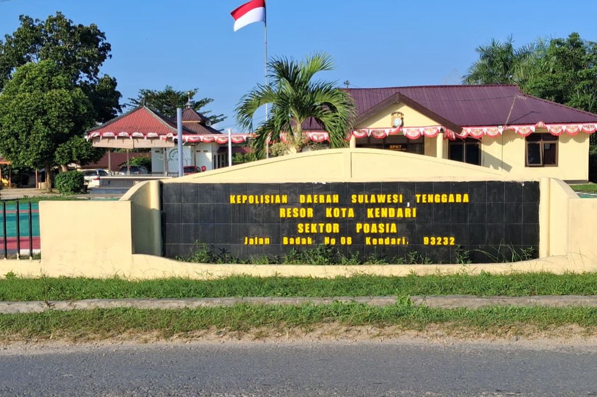 Kantor Polsek Poasia. Foto: istimewa.