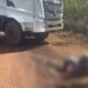 Tragis, Kaki Kanan Pemuda asal Muna Putus Usai Terlindas Truk 10 Roda di Hauling PT OSS Konawe. Foto: istimewa.
