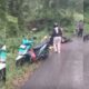 Pengedara Motor Alami Kecelakaan Beruntun di Jalur Konut–Unaaha Akibat Tumpahan Solar. Foto: Istimewa.