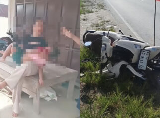 Pengendara Scoopy Tabrak Anak Bersepeda Saat Menyeberang Jalan di Konawe